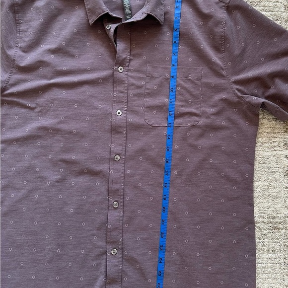 Vuori Men's Casual Button Down Shirt - Dark Brown - Picture 8 of 8